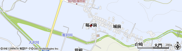 秋田県にかほ市院内（堀ノ前）周辺の地図