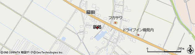 秋田県横手市平鹿町樽見内新処周辺の地図