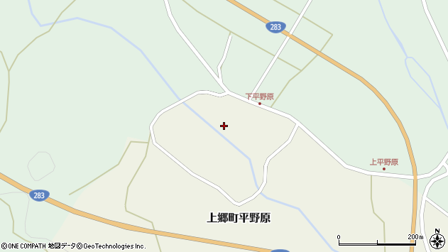 〒028-0773 岩手県遠野市上郷町平野原の地図
