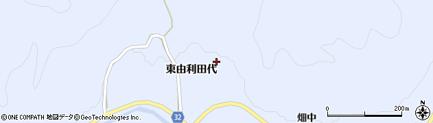 秋田県由利本荘市東由利田代田代84周辺の地図