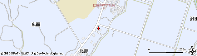 秋田県にかほ市院内ヒシカタ214周辺の地図