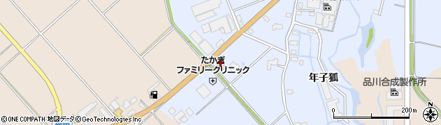 秋田県横手市平鹿町中吉田（竹原）周辺の地図