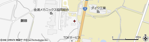 秋田県にかほ市飛餅田3周辺の地図