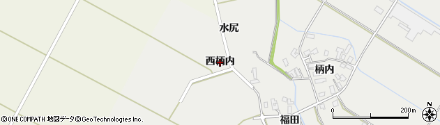 秋田県横手市平鹿町樽見内（西柄内）周辺の地図