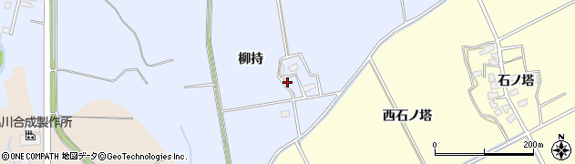 秋田県横手市平鹿町中吉田（柳持）周辺の地図