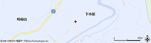 秋田県由利本荘市東由利田代（下小屋）周辺の地図