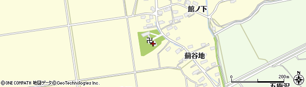 秋田県横手市平鹿町醍醐（寺ノ後）周辺の地図
