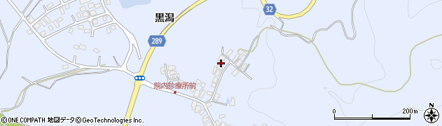 秋田県にかほ市院内（〆カケ）周辺の地図