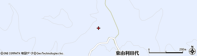 秋田県由利本荘市東由利田代田代周辺の地図