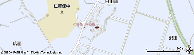 秋田県にかほ市院内蕨崎周辺の地図
