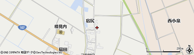 秋田県横手市平鹿町樽見内堀田161周辺の地図