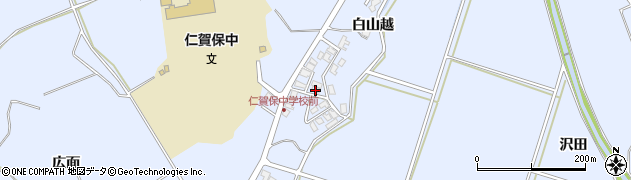 秋田県にかほ市院内蕨崎222周辺の地図