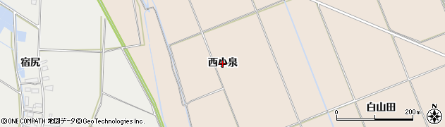 秋田県横手市平鹿町浅舞（西小泉）周辺の地図