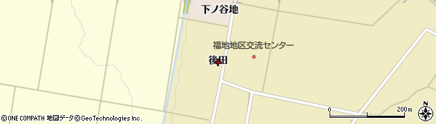 秋田県横手市雄物川町柏木（後田）周辺の地図