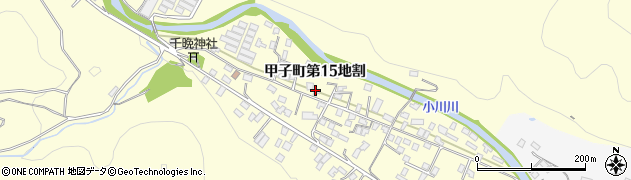 岩手県釜石市甲子町（第１５地割）周辺の地図