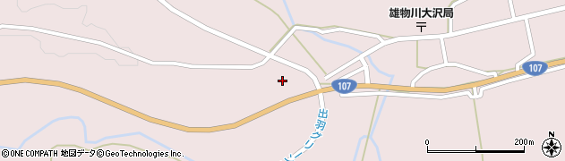 秋田県横手市雄物川町大沢（新道）周辺の地図