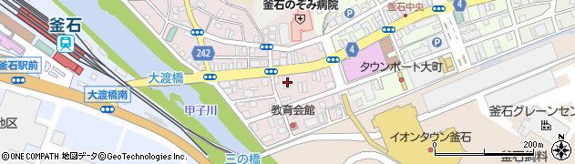 東北銀行釜石支店周辺の地図