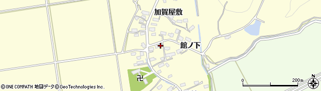 秋田県横手市平鹿町醍醐（館ノ下）周辺の地図