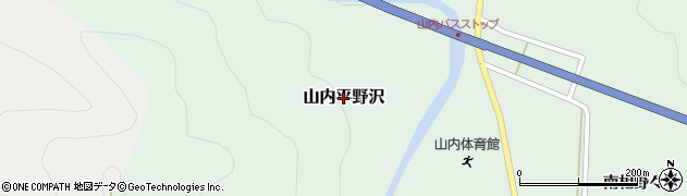 秋田県横手市山内平野沢周辺の地図