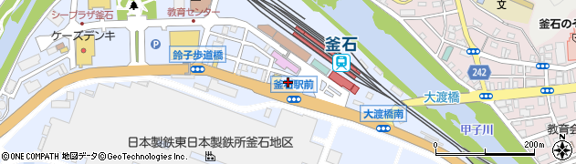釜石警察署釜石駅前交番周辺の地図