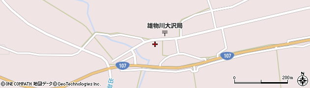 秋田県横手市雄物川町大沢大沢108周辺の地図