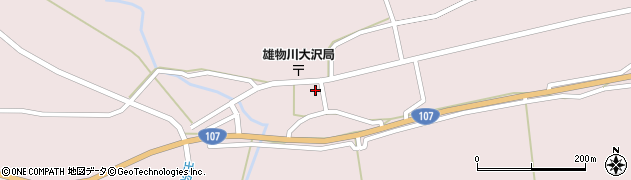 秋田県横手市雄物川町大沢大沢100周辺の地図