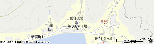 釜石市漁業協組連第二冷凍工場周辺の地図