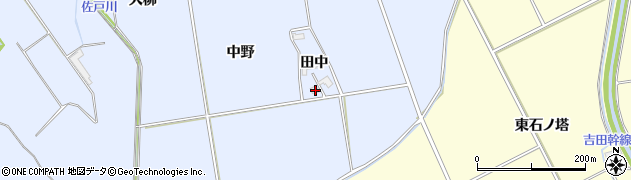 秋田県横手市平鹿町中吉田田中10周辺の地図