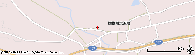 秋田県横手市雄物川町大沢大沢125周辺の地図