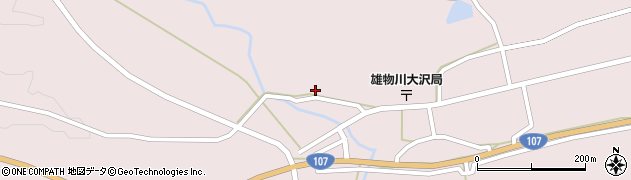 秋田県横手市雄物川町大沢大沢124周辺の地図