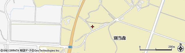 秋田県にかほ市黒川別当森2周辺の地図