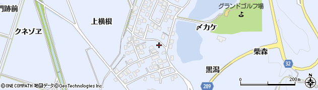 秋田県にかほ市院内上横根60周辺の地図