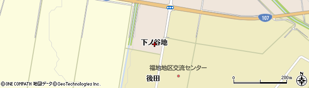 秋田県横手市雄物川町南形下ノ谷地周辺の地図