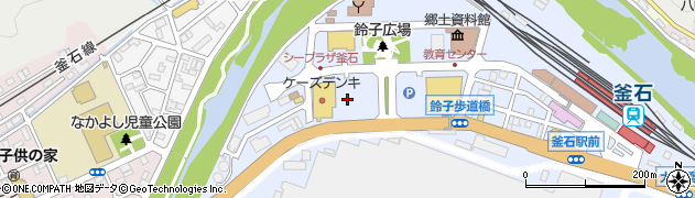 岩手県釜石市鈴子町9周辺の地図