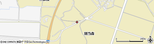 秋田県にかほ市黒川別当森6周辺の地図