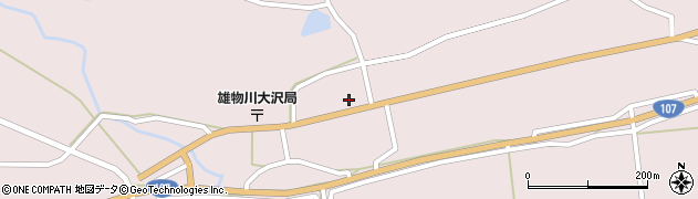 秋田県横手市雄物川町大沢大沢163周辺の地図