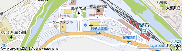 岩手県釜石市鈴子町8周辺の地図