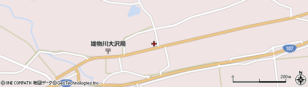 秋田県横手市雄物川町大沢大沢165周辺の地図
