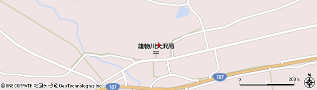 秋田県横手市雄物川町大沢大沢142周辺の地図