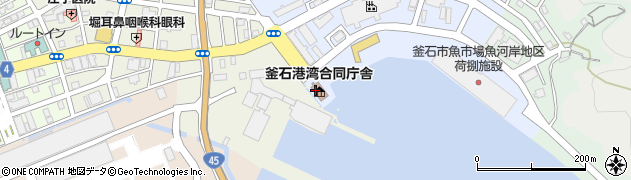 釜石海上保安部周辺の地図