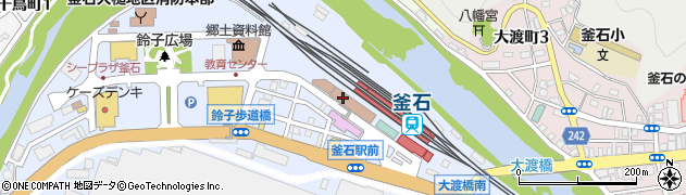 ＪＲ盛岡鉄道サービス株式会社釜石営業所周辺の地図