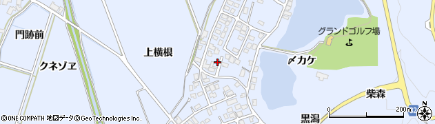 秋田県にかほ市院内上横根46周辺の地図