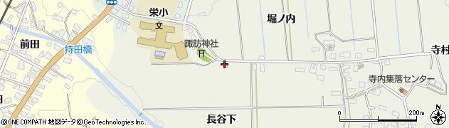 秋田県横手市大屋寺内（長谷下）周辺の地図