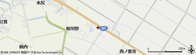 秋田県横手市平鹿町樽見内相川野周辺の地図