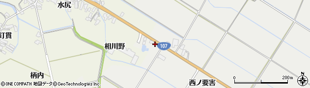 秋田県横手市平鹿町樽見内（相川野）周辺の地図
