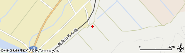 秋田県由利本荘市山本震旦林93周辺の地図