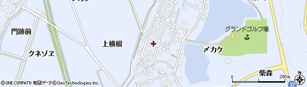 秋田県にかほ市院内上横根43周辺の地図