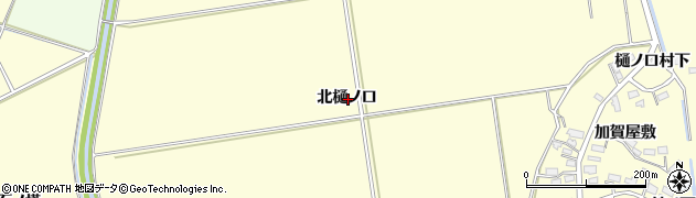秋田県横手市平鹿町醍醐北樋ノ口周辺の地図