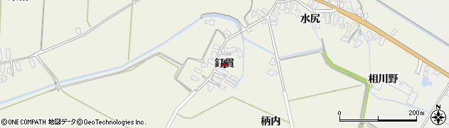 秋田県横手市雄物川町東里（釘貫）周辺の地図