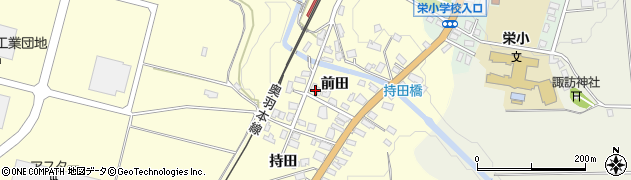 秋田県横手市柳田（前田）周辺の地図